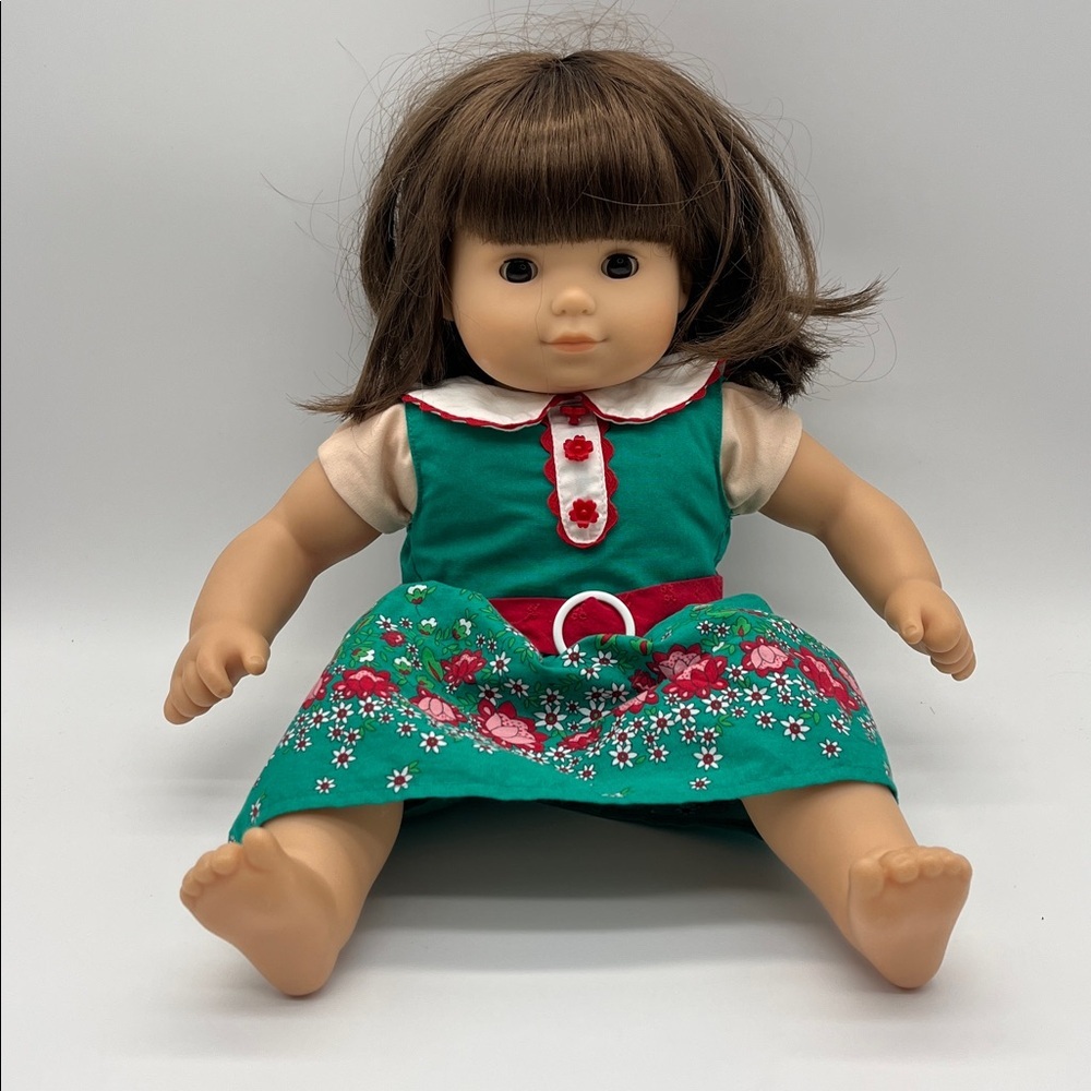 American Girl Bitty Baby Brown Eyes Hair Bangs 14-15" Light Skin Classic 2012